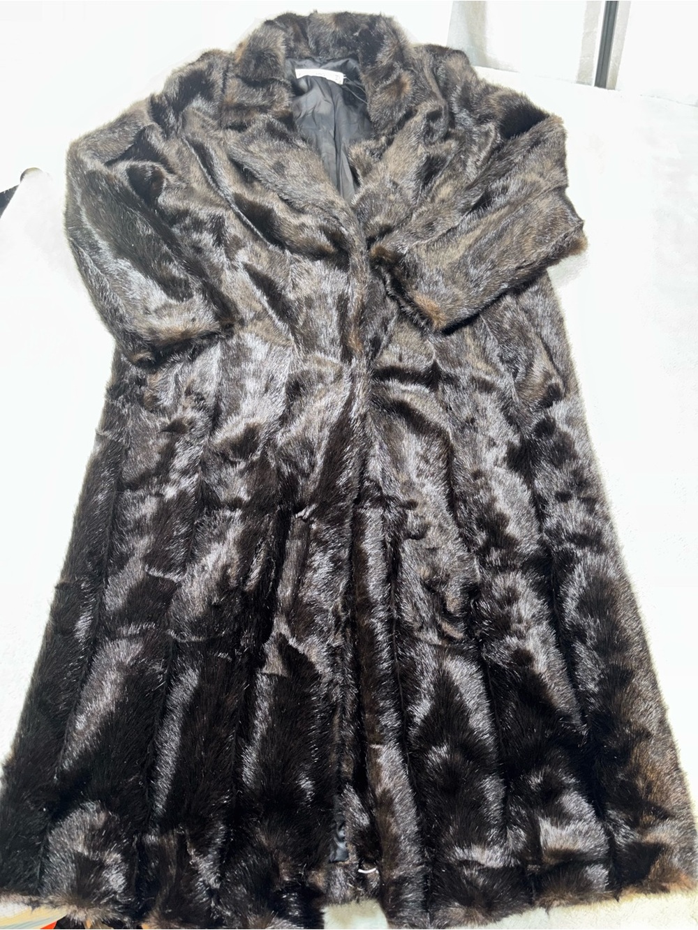 MNG Mango Limited Edition Faux Fur Long Coat - NWOT